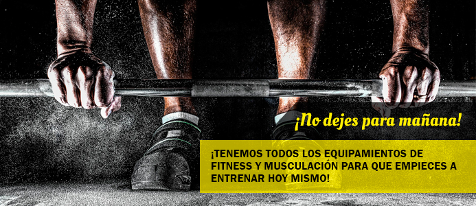 Tenemos todos los equipamientos de fitness y musculación para que empieces a entrenar hoy mismo